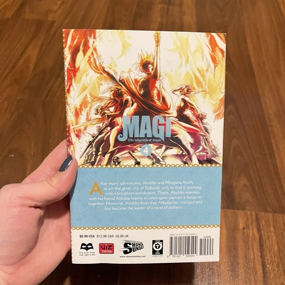 Magi The Labyrinth of Magic Vol‎ 4 Manga English Volume Shinobu Ohtaka 1st Print